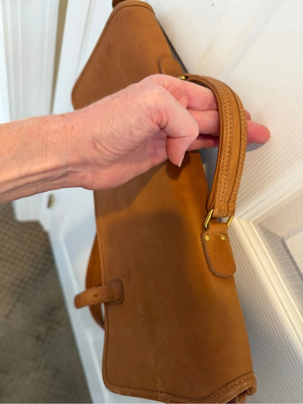 Coach Classic Men's Leather Messenger Bag - Brown